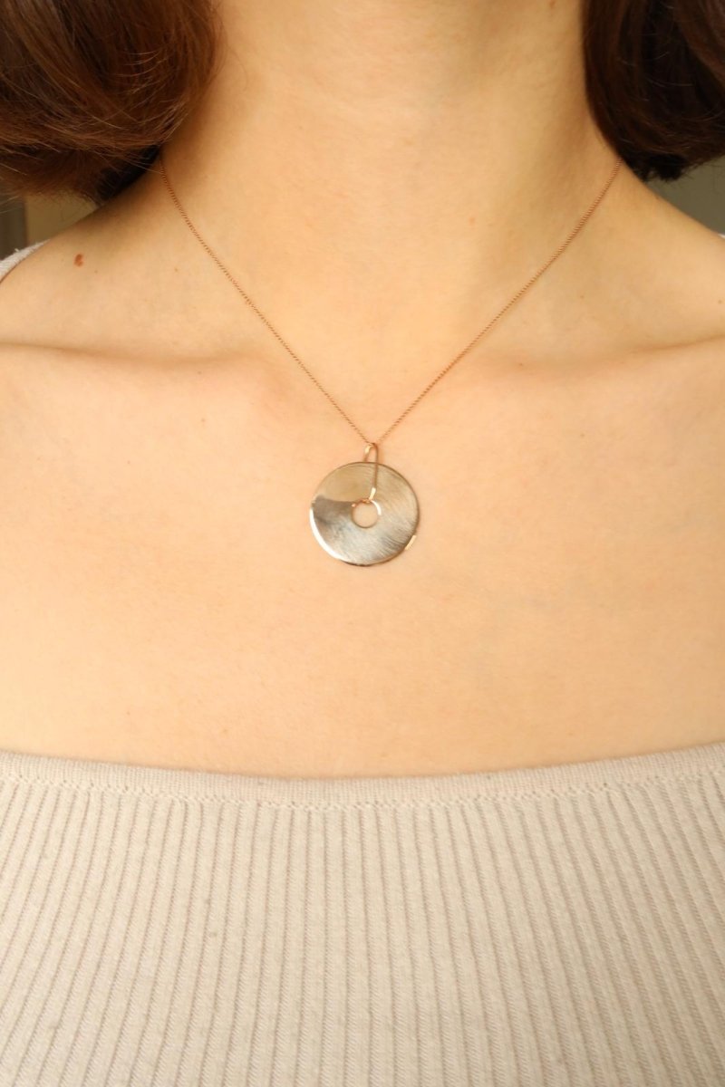 Ginette NY Collier Donut On Chain Or rose - Castafiore