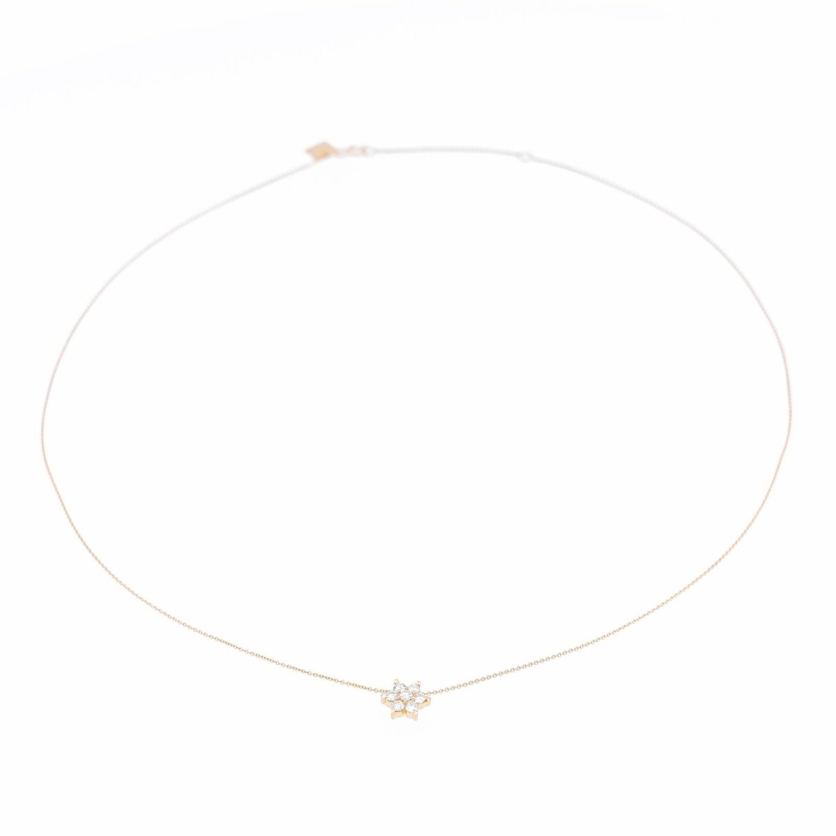 GINETTE NY Collier Etoile "Diamond Star Necklace" Or rose Diamant - Castafiore