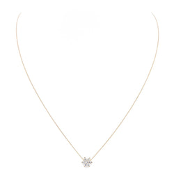 GINETTE NY Collier Etoile "Diamond Star Necklace" Or rose Diamant - Castafiore