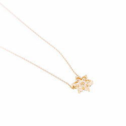 GINETTE NY Collier Etoile "Diamond Star Necklace" Or rose Diamant - Castafiore