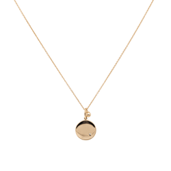 Ginette NY Collier Mini ever disc Or rose Diamant - Castafiore