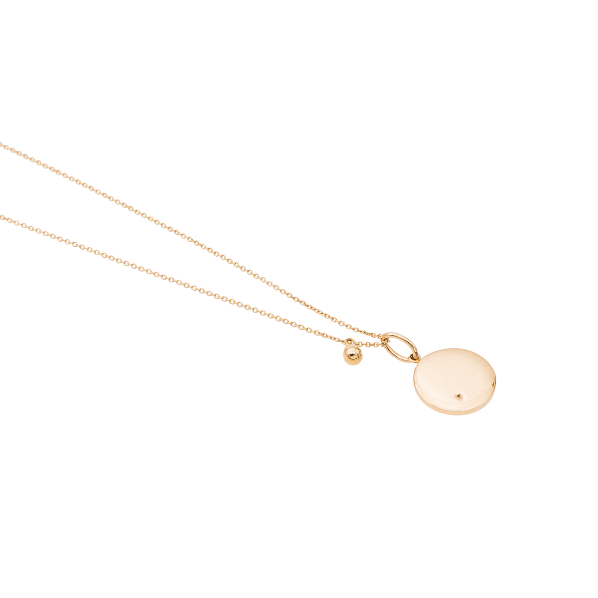 Ginette NY Collier Mini ever disc Or rose Diamant - Castafiore