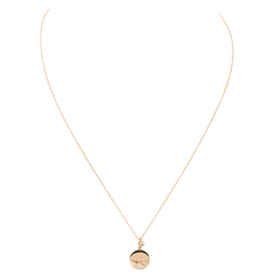 Ginette NY Collier Mini ever disc Or rose Diamant - Castafiore