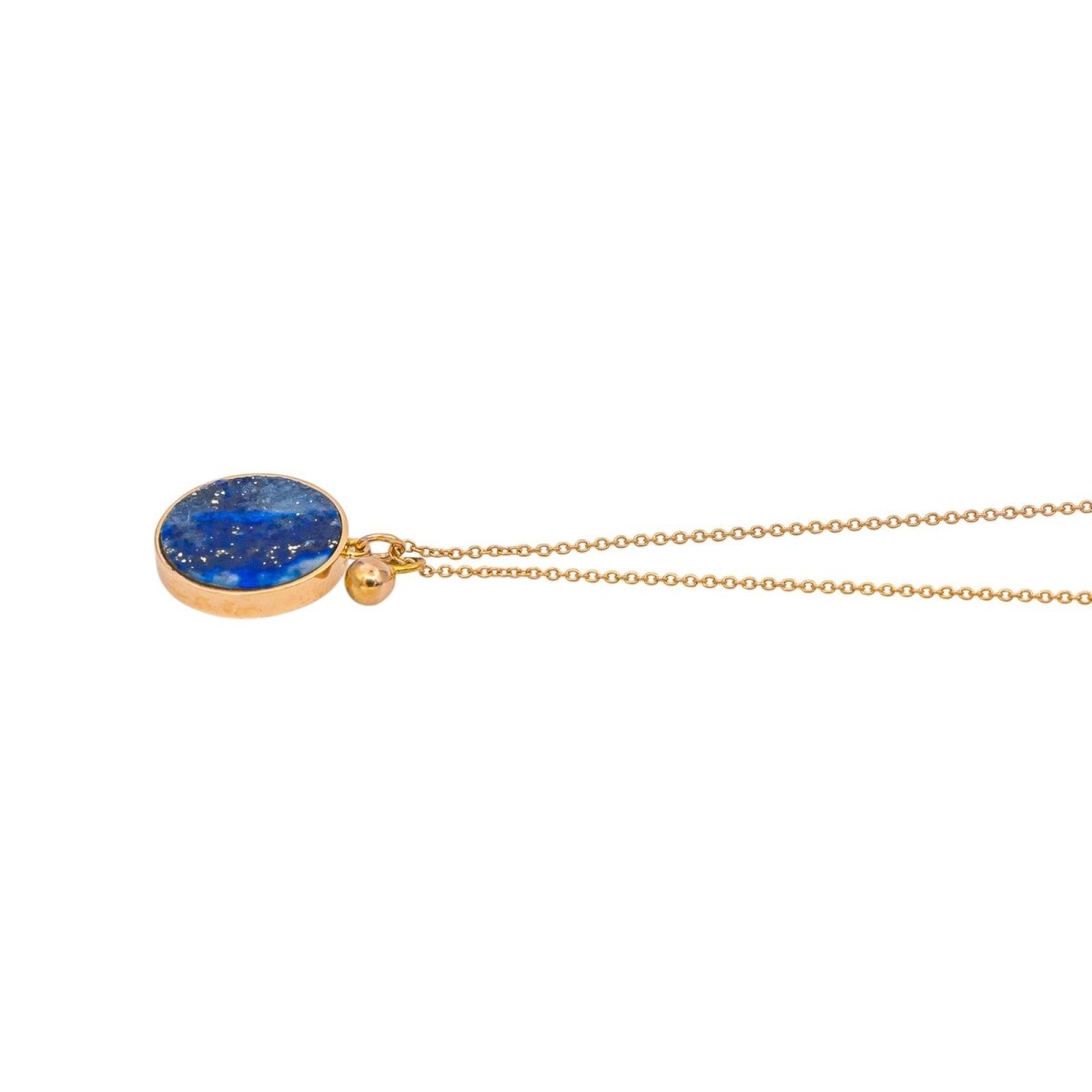 Ginette NY Collier Pendentif Ever Lapis Or rose Lapis-Lazuli - Castafiore
