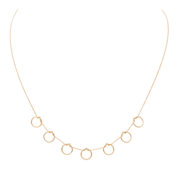 Ginette NY Collier Tiny Seven Circles Or rose - Castafiore