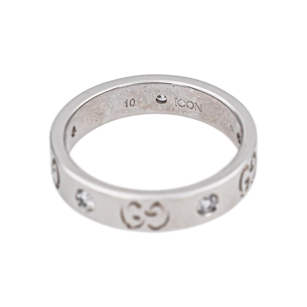 Gucci Bague Icon Or blanc - Castafiore