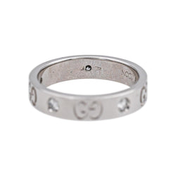 Gucci Bague Icon Or blanc - Castafiore