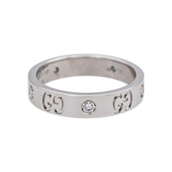 Gucci Bague Icon Or blanc - Castafiore