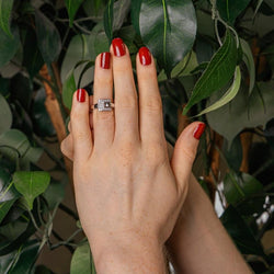 Guy Laroche Bague Or blanc Diamant - Castafiore