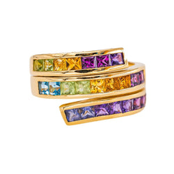 Guy Laroche Bague Or jaune Grenat - Castafiore