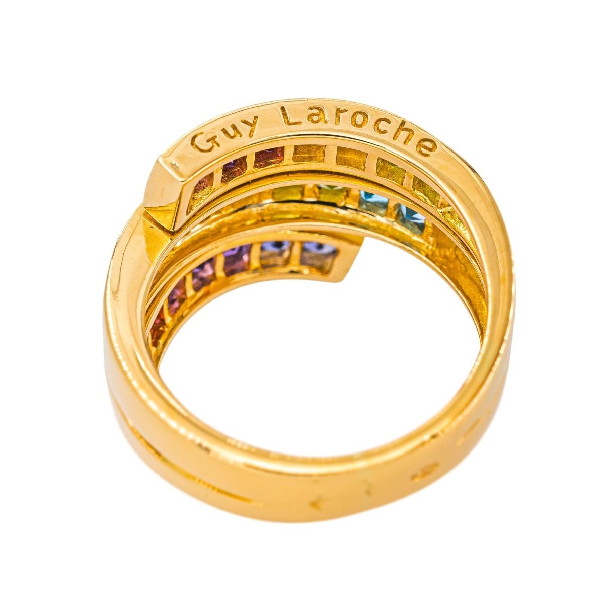 Guy Laroche Bague Or jaune Grenat - Castafiore