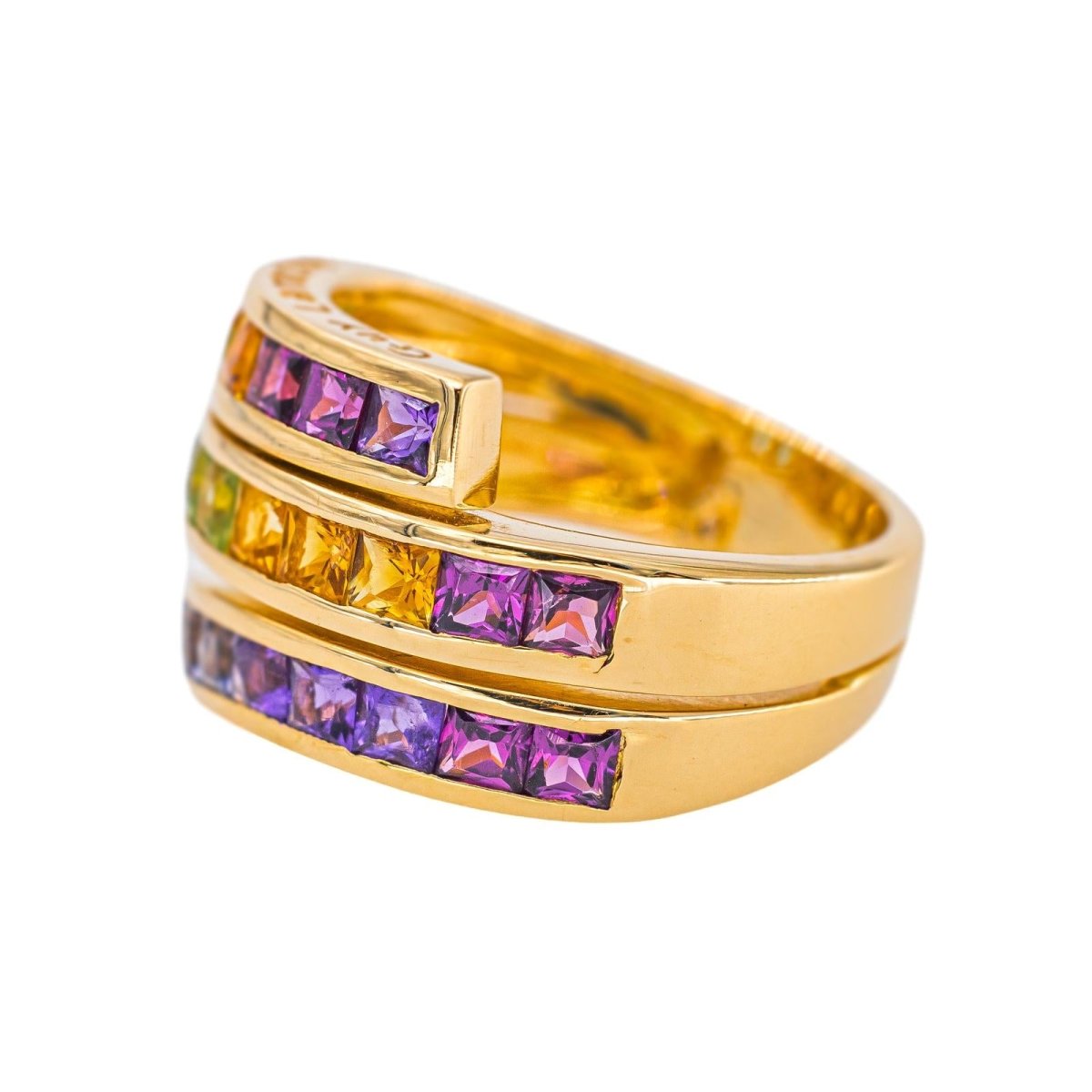 Guy Laroche Bague Or jaune Grenat - Castafiore