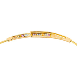 Guy Laroche Collier Maille oméga Or jaune Citrine - Castafiore