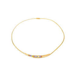 Guy Laroche Collier Maille oméga Or jaune Citrine - Castafiore