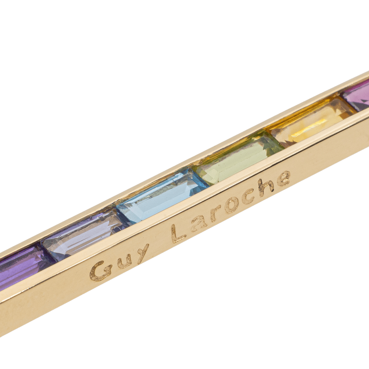 Guy Laroche Pendentif Or jaune Grenat - Castafiore