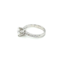 HRD Antwerp Certified 1 Carat Diamond Gold Engagement Ring (bague de fiançailles en or) - Castafiore