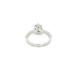 HRD Antwerp Certified 1 Carat Diamond Gold Engagement Ring (bague de fiançailles en or) - Castafiore