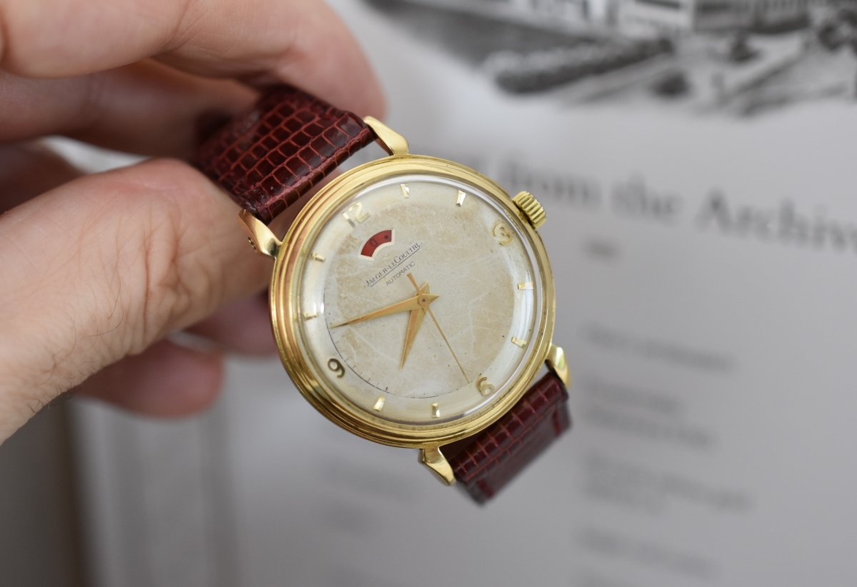 Jaeger - LeCoultre Power Reserve "40 heures", calibre 481 Bumper, or jaune 18 carats, 1953 - Castafiore