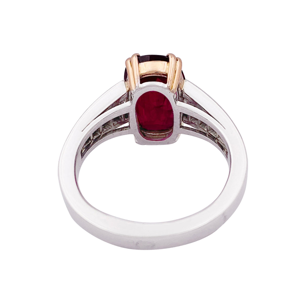 Bague Manalys, en or diamants et rubis.