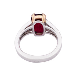 Bague Manalys, en or diamants et rubis.
