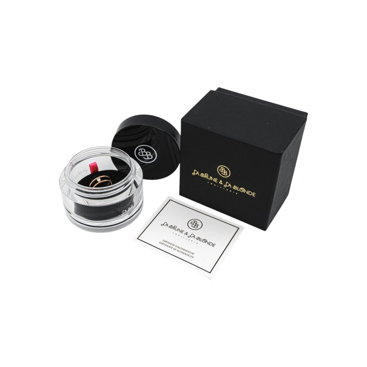 La Brune & la Blonde Bague Solitaire Or rose Diamant - Castafiore