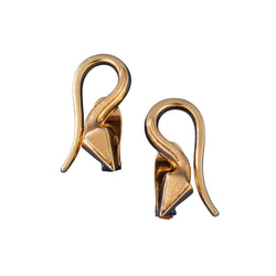 LALAOUNIS paire de clips d'oreilles Serpents en or - Castafiore