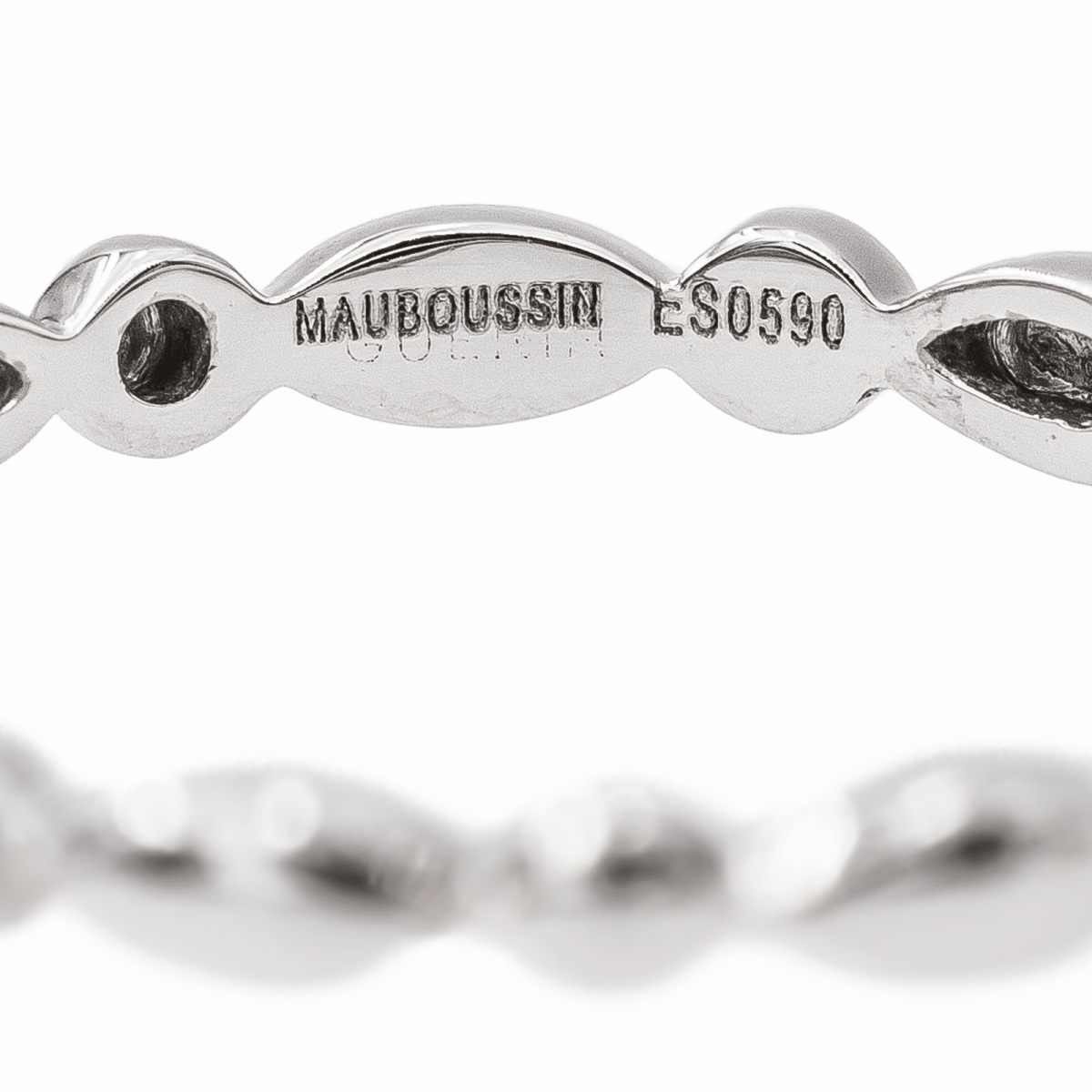 Mauboussin Bague Alliance Or blanc - Castafiore