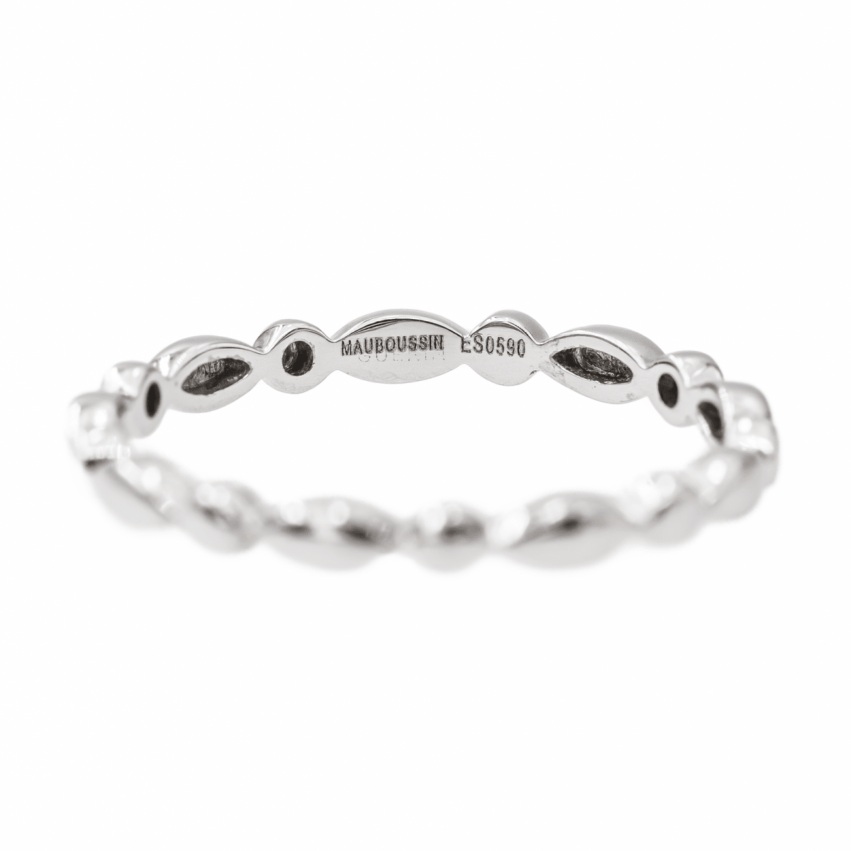Mauboussin Bague Alliance Or blanc - Castafiore