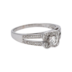 Mauboussin Bague Chance of Love Or blanc Diamant - Castafiore