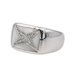 Mauboussin Bague Etoile Grande vie Or blanc Nacre - Castafiore