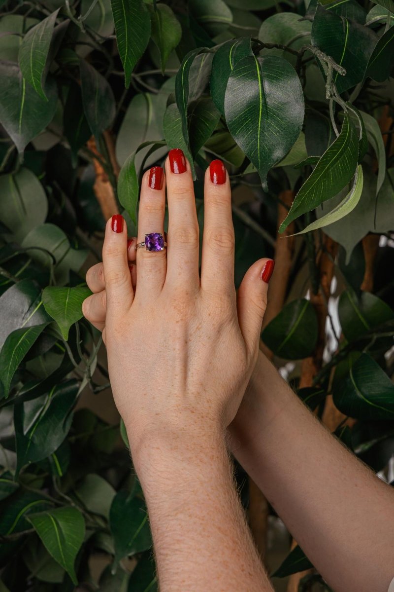 Mauboussin Bague Petit visage d'amour Or blanc Améthyste - Castafiore