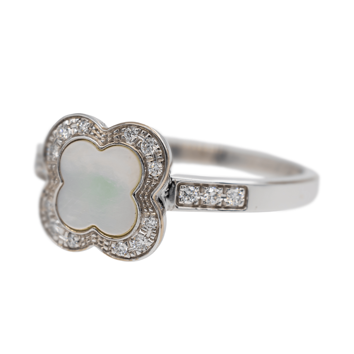 Mauboussin Bague Trèfle de Toi Or blanc Nacre - Castafiore