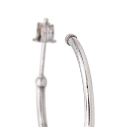 Mauboussin Boucles d'oreilles Créoles Capsule d'émotions Or blanc Rubis - Castafiore