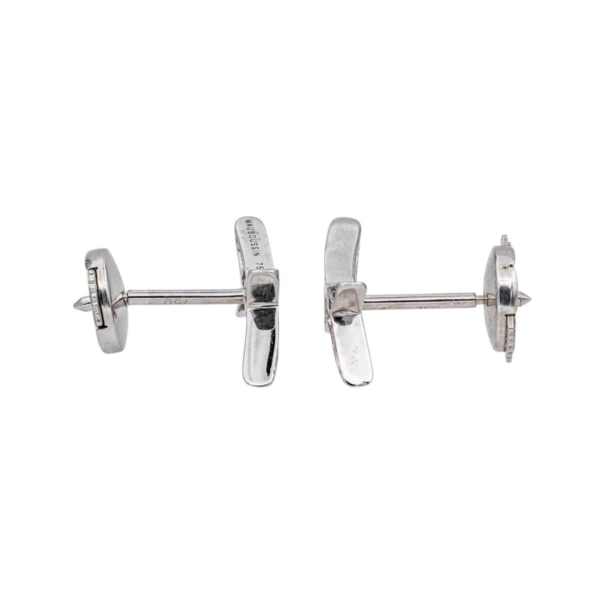 Mauboussin Boucles d'oreilles French Valentine Or blanc Diamant - Castafiore