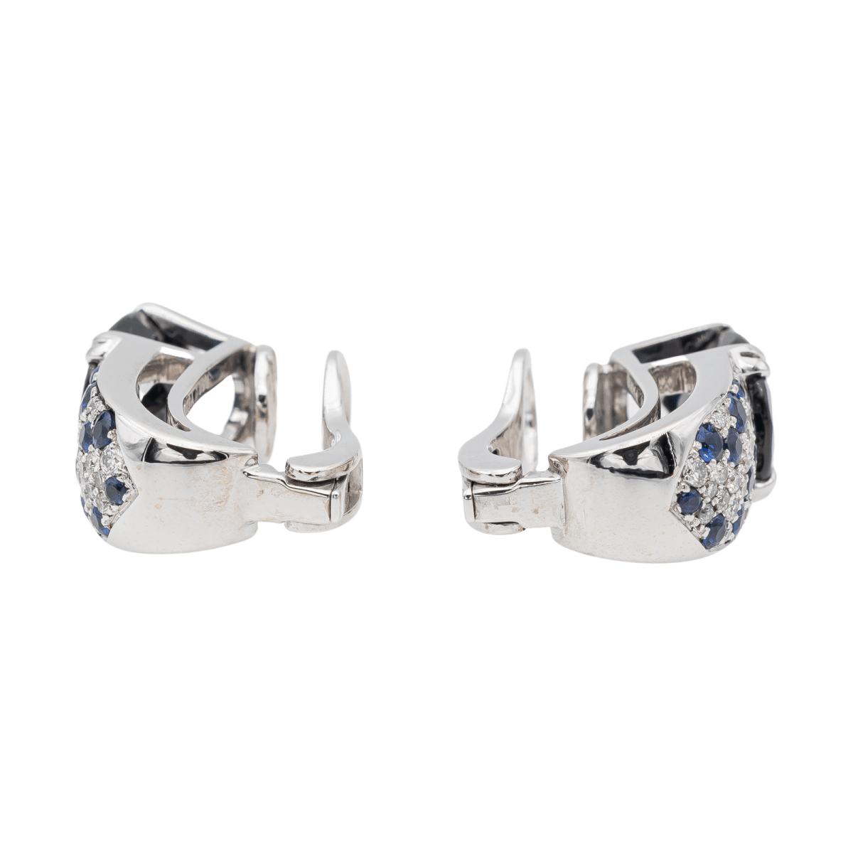 Mauboussin Boucles d'oreilles Nuit d'Amour Or blanc Saphir - Castafiore