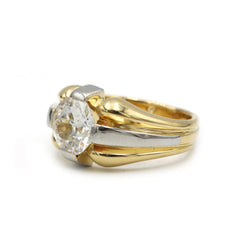 Chevalière - Or et diamant