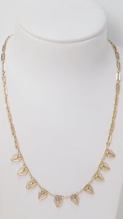 Collier draperie ancien en or jaune
