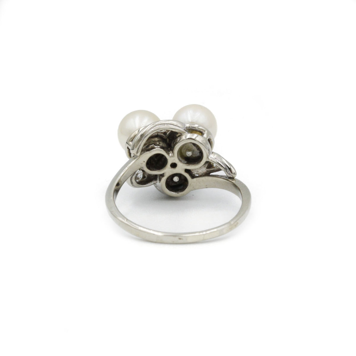 Bague - Or, diamants & perles