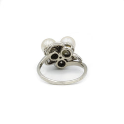 Bague - Or, diamants & perles