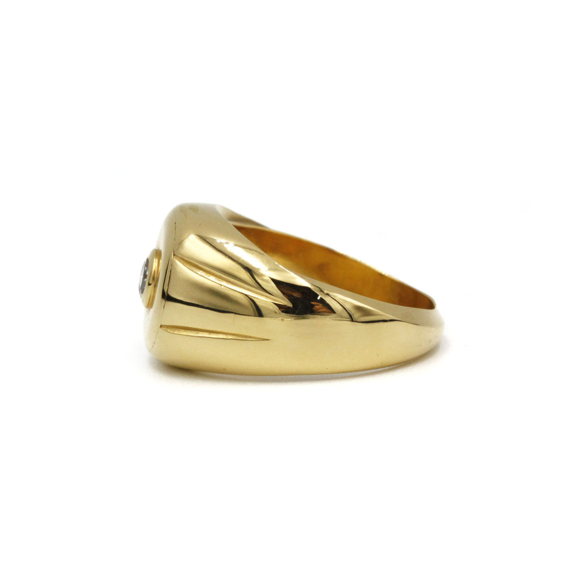 Chevalière - Or et Diamant