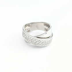 Bague or blanc et diamants