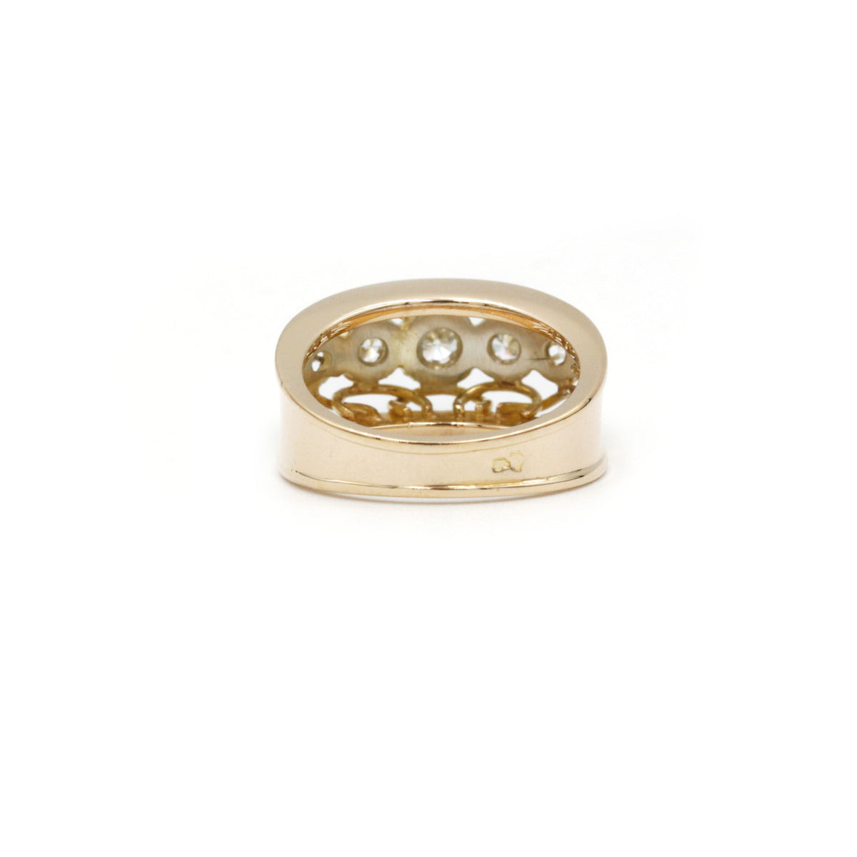 Bague - Or, Platine & Diamants