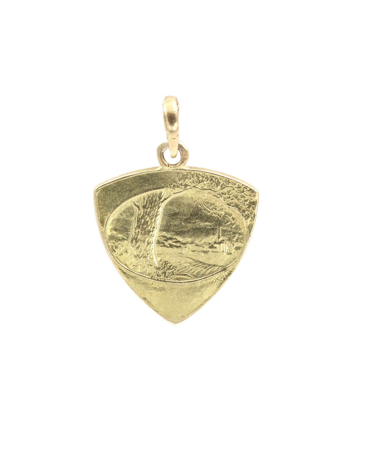 Pendentif Grand Amour Art Nouveau en or