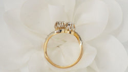 Bague Toi Et Moi En Or Jaune Et Diamants