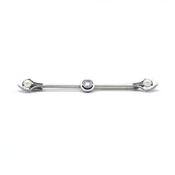 Broche - Or, Diamants et Perles