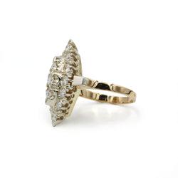 Bague Marquise - Or Bi-colore & Diamants