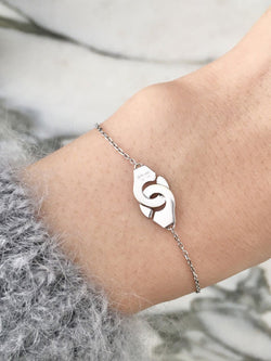 DINH VAN Bracelet menottes en or blanc 18K