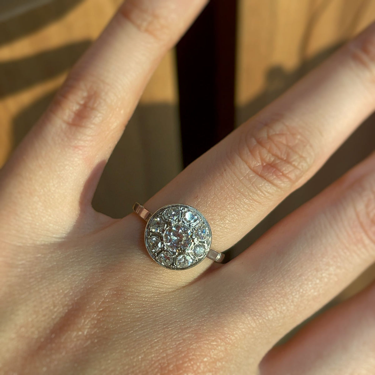 Bague - Or, Platine & Diamants