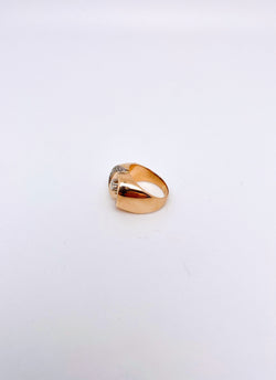 Bague Tourbillon diamants en or rose