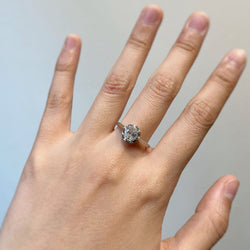 Solitaire - Platine Et Diamant